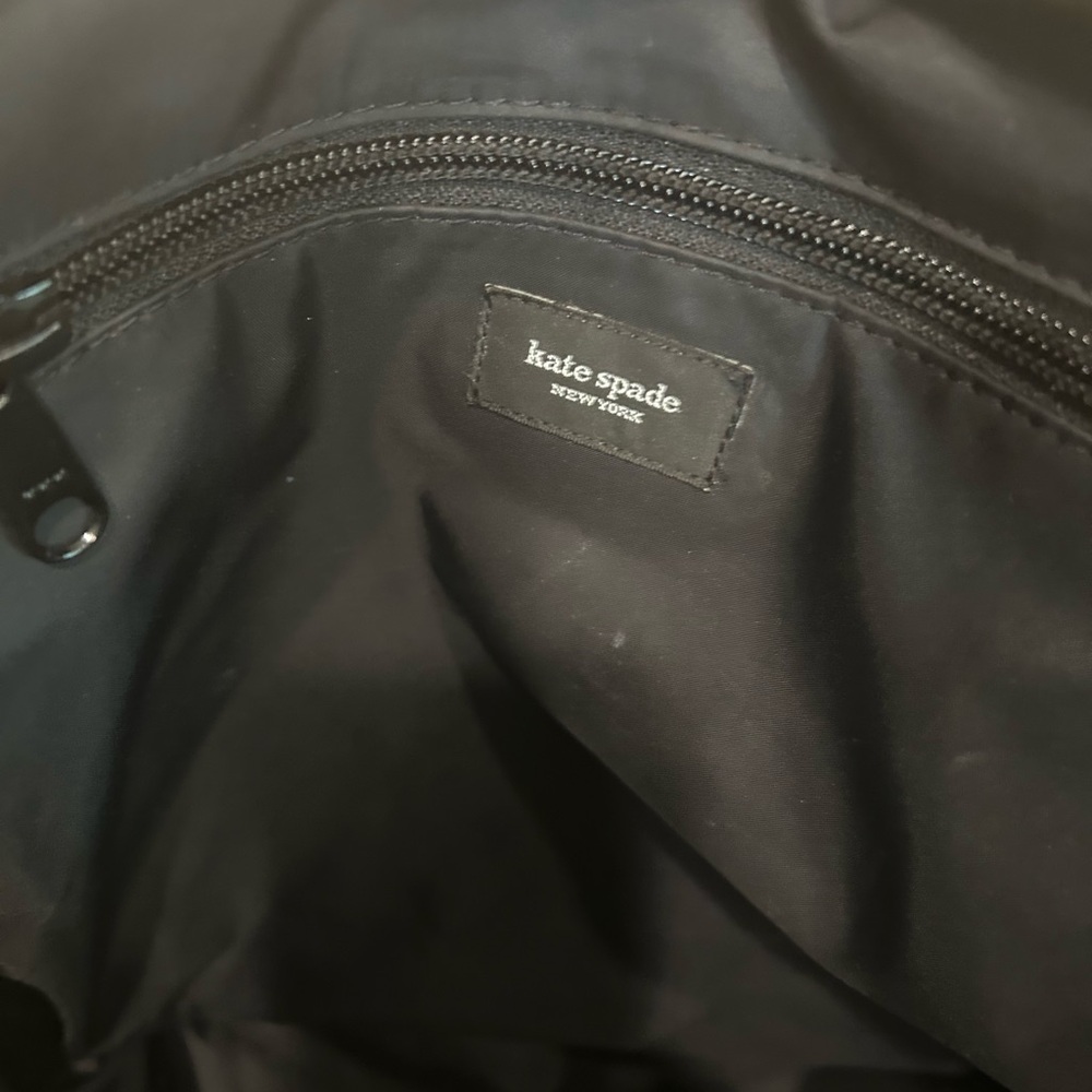 Kate Spade New York 13" Nylon Backpack Black Adjustable Straps - Picture 4 of 7
